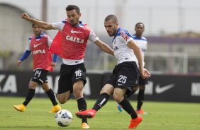 Durante o treino desta manh no CT Joaquim Grava, zona leste da cidade. O prximo jogo da equipe ser domingo, 19,30hs
