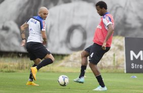 Durante o treino desta manh no CT Joaquim Grava, zona leste da cidade. O prximo jogo da equipe ser domingo, 19,30hs