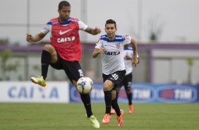 Durante o treino desta manh no CT Joaquim Grava, zona leste da cidade. O prximo jogo da equipe ser domingo, 19,30hs