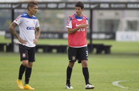 Durante o treino desta manh no CT Joaquim Grava, zona leste da cidade. O prximo jogo da equipe ser domingo, 19,30hs