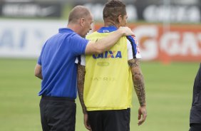 Durante o treino desta manh no CT Joaquim Grava, zona leste da cidade. O prximo jogo da equipe ser domingo, 19,30hs