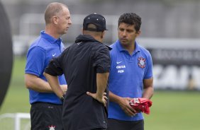Durante o treino desta manh no CT Joaquim Grava, zona leste da cidade. O prximo jogo da equipe ser domingo, 19,30hs
