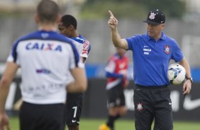Durante o treino desta manh no CT Joaquim Grava, zona leste da cidade. O prximo jogo da equipe ser domingo, 19,30hs