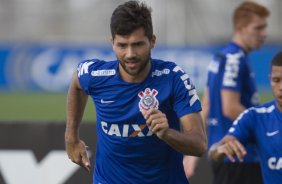 Durante o treino desta manh no CT Joaquim Grava, zona leste da cidade. O prximo jogo da equipe ser domingo, 19,30hs