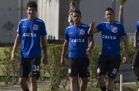 Durante o treino desta manh no CT Joaquim Grava, zona leste da cidade. O prximo jogo da equipe ser domingo, 19,30hs