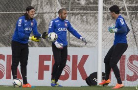 Durante o treino desta manh no CT Joaquim Grava, zona leste da cidade. O prximo jogo da equipe ser domingo, 19,30hs