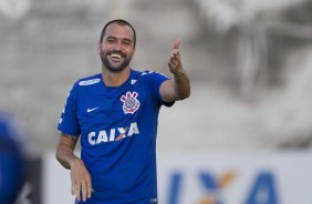 Durante o treino desta manh no CT Joaquim Grava, zona leste da cidade. O prximo jogo da equipe ser domingo, 19,30hs
