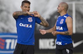 Durante o treino desta manh no CT Joaquim Grava, zona leste da cidade. O prximo jogo da equipe ser domingo, 19,30hs
