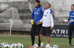 Durante o treino desta manh no CT Joaquim Grava, zona leste da cidade. O prximo jogo da equipe ser domingo, 19,30hs