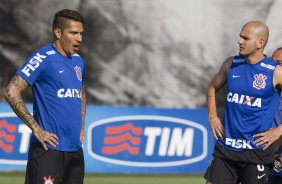 Durante o treino desta manh no CT Joaquim Grava, zona leste da cidade. O prximo jogo da equipe ser domingo, 19,30hs