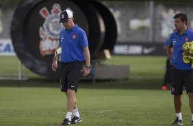 Durante o treino desta manh no CT Joaquim Grava, zona leste da cidade. O prximo jogo da equipe ser domingo, 19,30hs