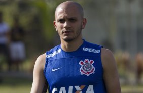 Durante o treino desta manh no CT Joaquim Grava, zona leste da cidade. O prximo jogo da equipe ser domingo, 19,30hs