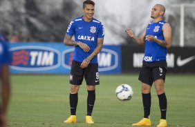 Durante o treino desta manh no CT Joaquim Grava, zona leste da cidade. O prximo jogo da equipe ser domingo, 19,30hs