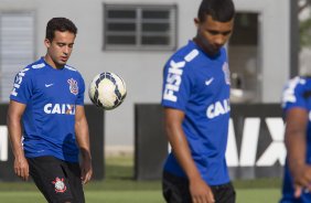 Durante o treino desta manh no CT Joaquim Grava, zona leste da cidade. O prximo jogo da equipe ser domingo, 19,30hs