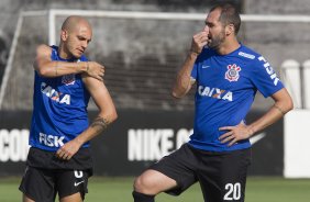 Durante o treino desta manh no CT Joaquim Grava, zona leste da cidade. O prximo jogo da equipe ser domingo, 19,30hs