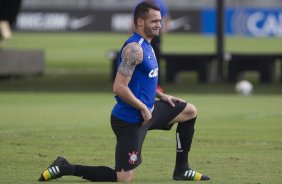 Durante o treino desta manh no CT Joaquim Grava, zona leste da cidade. O prximo jogo da equipe ser domingo, 19,30hs