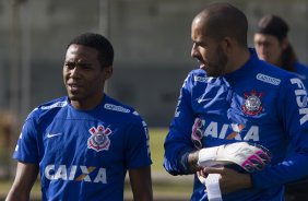 Durante o treino desta manh no CT Joaquim Grava, zona leste da cidade. O prximo jogo da equipe ser domingo, 19,30hs