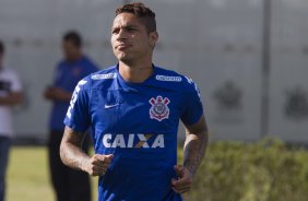 Durante o treino desta manh no CT Joaquim Grava, zona leste da cidade. O prximo jogo da equipe ser domingo, 19,30hs