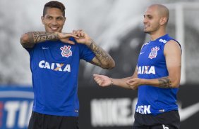 Durante o treino desta manh no CT Joaquim Grava, zona leste da cidade. O prximo jogo da equipe ser domingo, 19,30hs