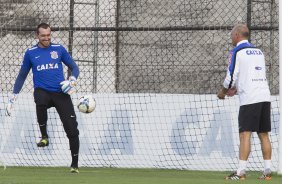 Durante o treino desta manh no CT Joaquim Grava, zona leste da cidade. O prximo jogo da equipe ser domingo, 19,30hs