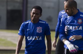 Durante o treino desta manh no CT Joaquim Grava, zona leste da cidade. O prximo jogo da equipe ser domingo, 19,30hs