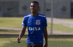 Durante o treino desta manh no CT Joaquim Grava, zona leste da cidade. O prximo jogo da equipe ser domingo, 19,30hs