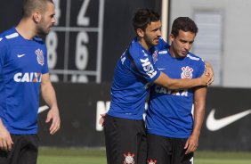 Durante o treino desta manh no CT Joaquim Grava, zona leste da cidade. O prximo jogo da equipe ser domingo, 19,30hs