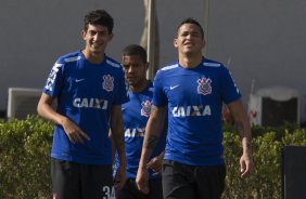 Durante o treino desta manh no CT Joaquim Grava, zona leste da cidade. O prximo jogo da equipe ser domingo, 19,30hs