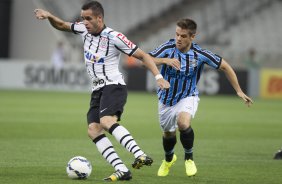 Durante o jogo entre Corinthians x Grêmio, realizado esta tarde na Arena Corinthians, válido pela 36ª rodada do Campeonato Brasileiro de 2014