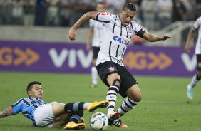 Durante o jogo entre Corinthians x Grêmio, realizado esta tarde na Arena Corinthians, válido pela 36ª rodada do Campeonato Brasileiro de 2014