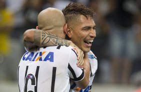 Durante o jogo entre Corinthians x Grêmio, realizado esta tarde na Arena Corinthians, válido pela 36ª rodada do Campeonato Brasileiro de 2014