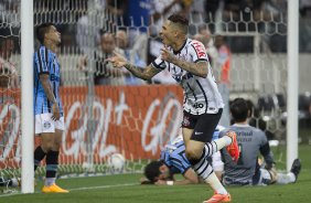 Durante o jogo entre Corinthians x Grêmio, realizado esta tarde na Arena Corinthians, válido pela 36ª rodada do Campeonato Brasileiro de 2014