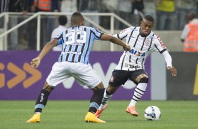 Durante o jogo entre Corinthians x Grêmio, realizado esta tarde na Arena Corinthians, válido pela 36ª rodada do Campeonato Brasileiro de 2014