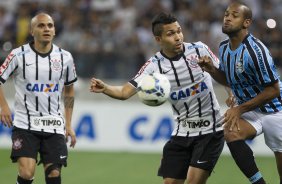 Durante o jogo entre Corinthians x Grêmio, realizado esta tarde na Arena Corinthians, válido pela 36ª rodada do Campeonato Brasileiro de 2014