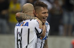 Durante o jogo entre Corinthians x Grêmio, realizado esta tarde na Arena Corinthians, válido pela 36ª rodada do Campeonato Brasileiro de 2014