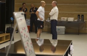 Nos vestiários antes do jogo entre Corinthians x Grêmio, realizado esta tarde na Arena Corinthians, válido pela 36ª rodada do Campeonato Brasileiro de 2014