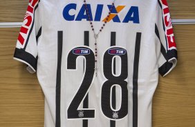 Nos vestiários antes do jogo entre Corinthians x Grêmio, realizado esta tarde na Arena Corinthians, válido pela 36ª rodada do Campeonato Brasileiro de 2014