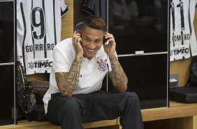Nos vestiários antes do jogo entre Corinthians x Grêmio, realizado esta tarde na Arena Corinthians, válido pela 36ª rodada do Campeonato Brasileiro de 2014