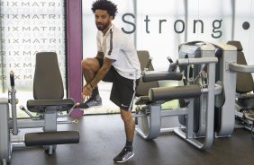 Durante a reapresentacao dos jogadores esta tarde no CT Joaquim Grava, zona leste da cidade. O próximo jogo da equipe será dia 15/01no torneio internacional, em Orlando/EUA, contra o Colonia da Alemanha