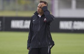 Durante a reapresentacao dos jogadores esta tarde no CT Joaquim Grava, zona leste da cidade. O próximo jogo da equipe será dia 15/01no torneio internacional, em Orlando/EUA, contra o Colonia da Alemanha