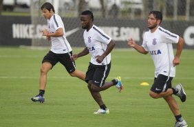 Durante a reapresentacao dos jogadores esta tarde no CT Joaquim Grava, zona leste da cidade. O próximo jogo da equipe será dia 15/01no torneio internacional, em Orlando/EUA, contra o Colonia da Alemanha
