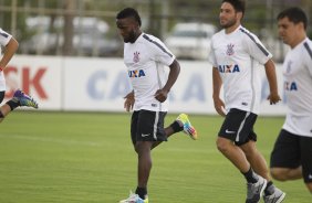 Durante a reapresentacao dos jogadores esta tarde no CT Joaquim Grava, zona leste da cidade. O próximo jogo da equipe será dia 15/01no torneio internacional, em Orlando/EUA, contra o Colonia da Alemanha