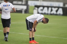 Durante a reapresentacao dos jogadores esta tarde no CT Joaquim Grava, zona leste da cidade. O próximo jogo da equipe será dia 15/01no torneio internacional, em Orlando/EUA, contra o Colonia da Alemanha