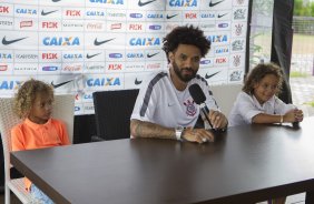 Durante a reapresentacao dos jogadores esta tarde no CT Joaquim Grava, zona leste da cidade. O prximo jogo da equipe ser dia 15/01no torneio internacional, em Orlando/EUA, contra o Colonia da Alemanha