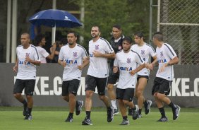 Durante a reapresentacao dos jogadores esta tarde no CT Joaquim Grava, zona leste da cidade. O prximo jogo da equipe ser dia 15/01no torneio internacional, em Orlando/EUA, contra o Colonia da Alemanha