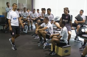 Durante a reapresentacao dos jogadores esta tarde no CT Joaquim Grava, zona leste da cidade. O prximo jogo da equipe ser dia 15/01no torneio internacional, em Orlando/EUA, contra o Colonia da Alemanha