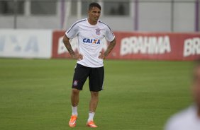 Durante a reapresentacao dos jogadores esta tarde no CT Joaquim Grava, zona leste da cidade. O próximo jogo da equipe será dia 15/01no torneio internacional, em Orlando/EUA, contra o Colonia da Alemanha