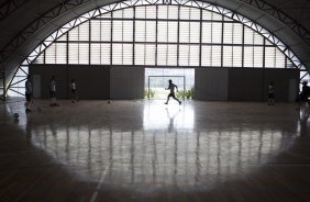 Durante treino esta tarde no CT Joaquim Grava, zona leste da cidade. O prximo jogo da equipe ser dia 15/01no torneio internacional, em Orlando/EUA, contra o Colonia da Alemanha
