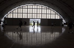 Durante treino esta tarde no CT Joaquim Grava, zona leste da cidade. O prximo jogo da equipe ser dia 15/01no torneio internacional, em Orlando/EUA, contra o Colonia da Alemanha