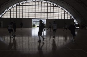 Durante treino esta tarde no CT Joaquim Grava, zona leste da cidade. O prximo jogo da equipe ser dia 15/01no torneio internacional, em Orlando/EUA, contra o Colonia da Alemanha